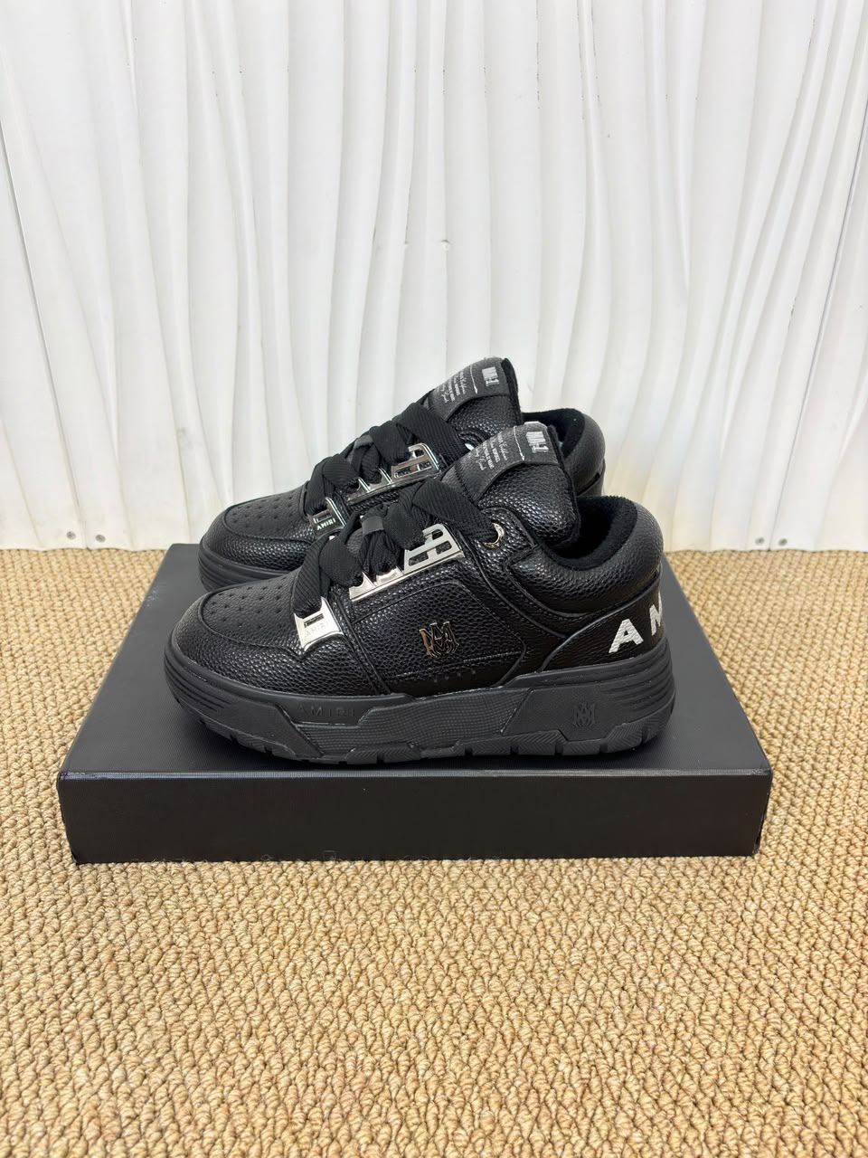AMIRI MA-1 Black Leather (Triple Black) .