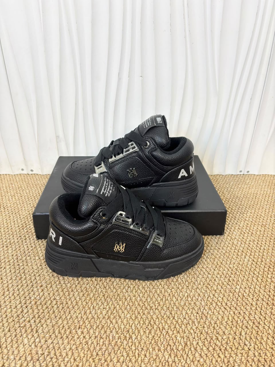 AMIRI MA-1 Black Leather (Triple Black) .