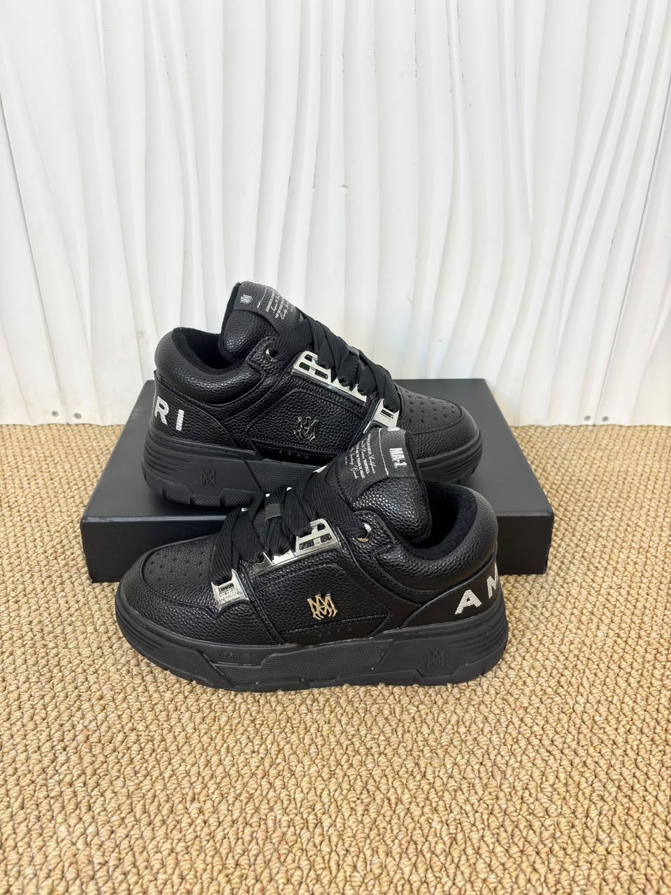 AMIRI MA-1 Black Leather (Triple Black) .
