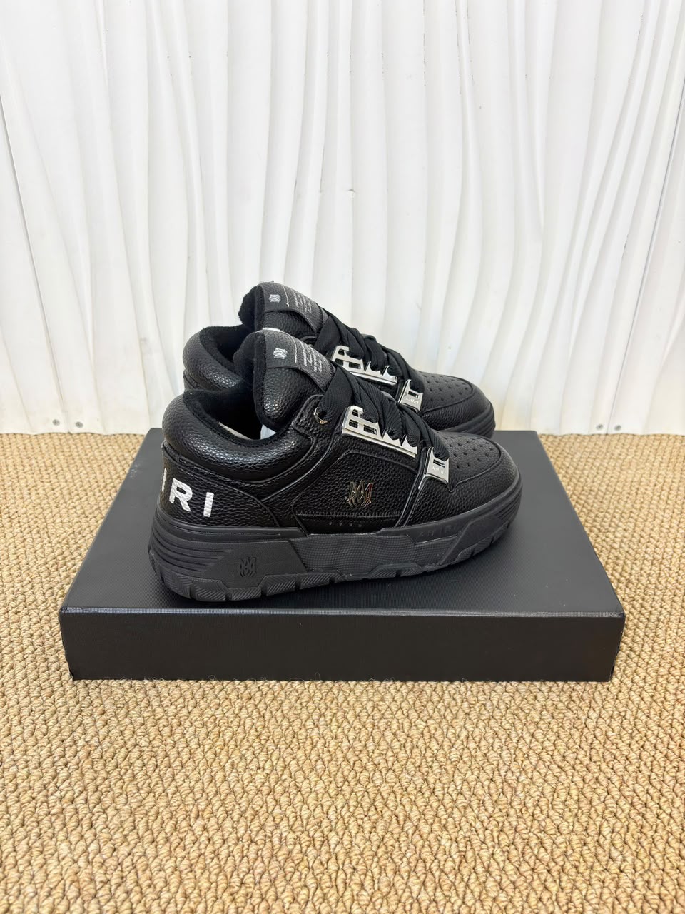 AMIRI MA-1 Black Leather (Triple Black) .
