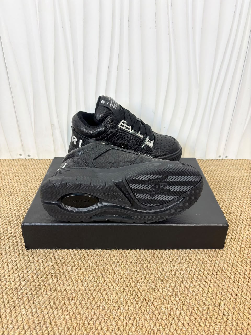 AMIRI MA-1 Black Leather (Triple Black) .