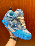 Louis Vuitton Skate "Blue Swarovski Monogram"