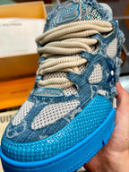 Louis Vuitton Skate "Blue Swarovski Monogram"