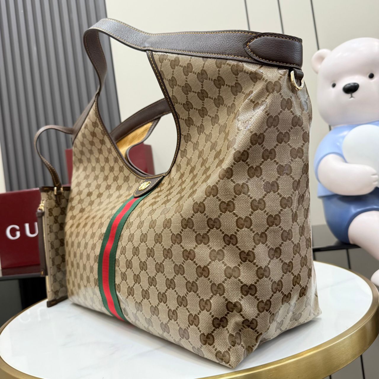 Gucci Giglio large tote fabric