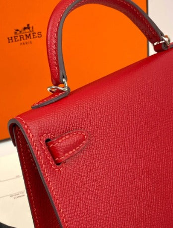 Bolsa Hermes Kelly 20 vermelha