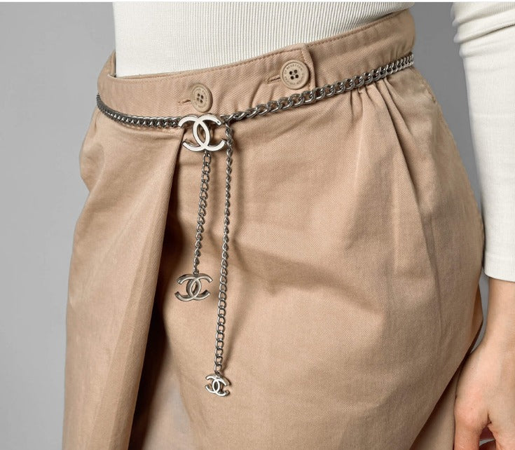 cinto de corrente vintage Chanel