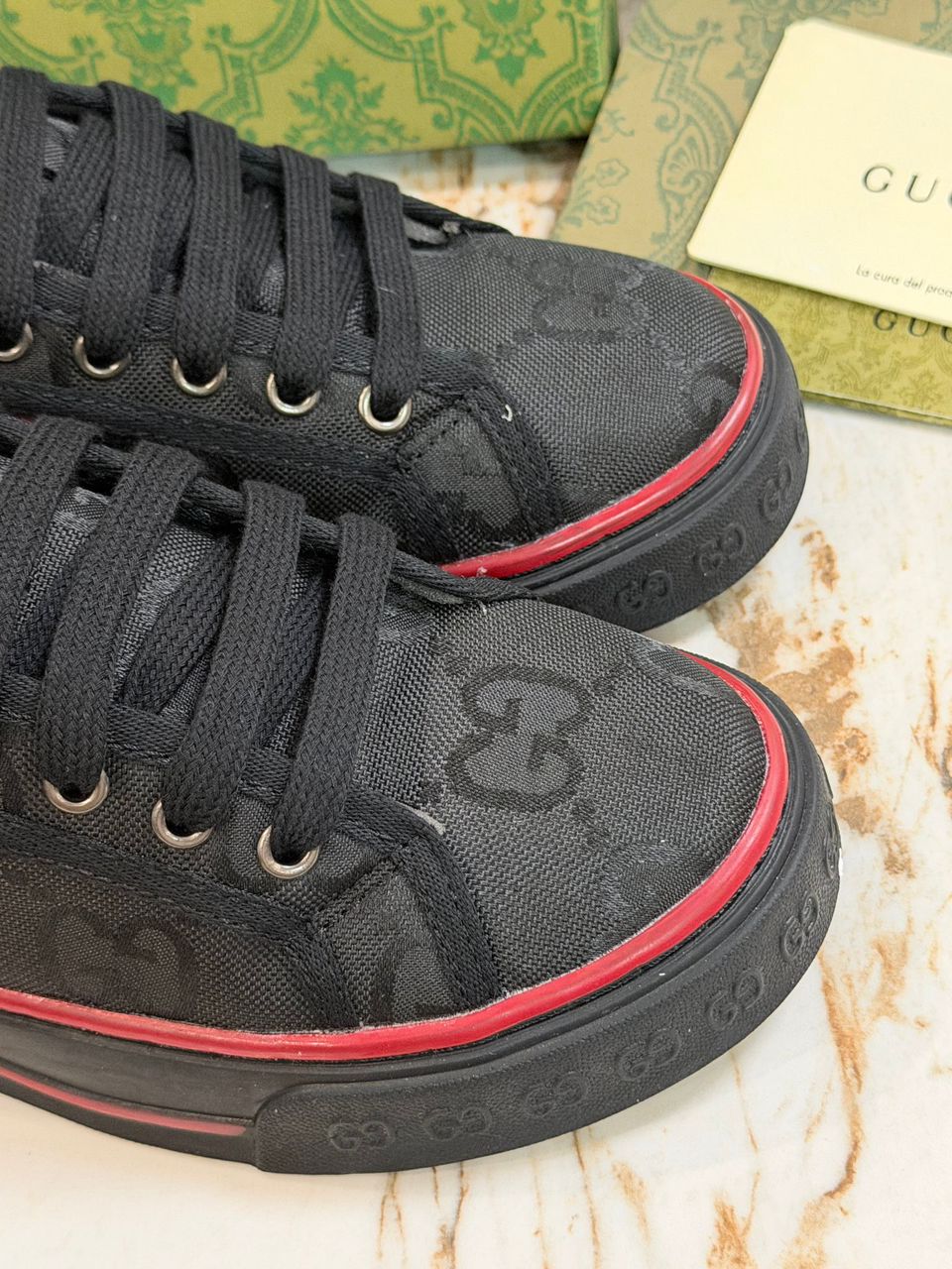 Tênis Gucci Off The Grid Tennis 1977 Preto .
