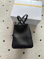 Chanel Executive Cerf Tote All Black Leather Gold Hardware .