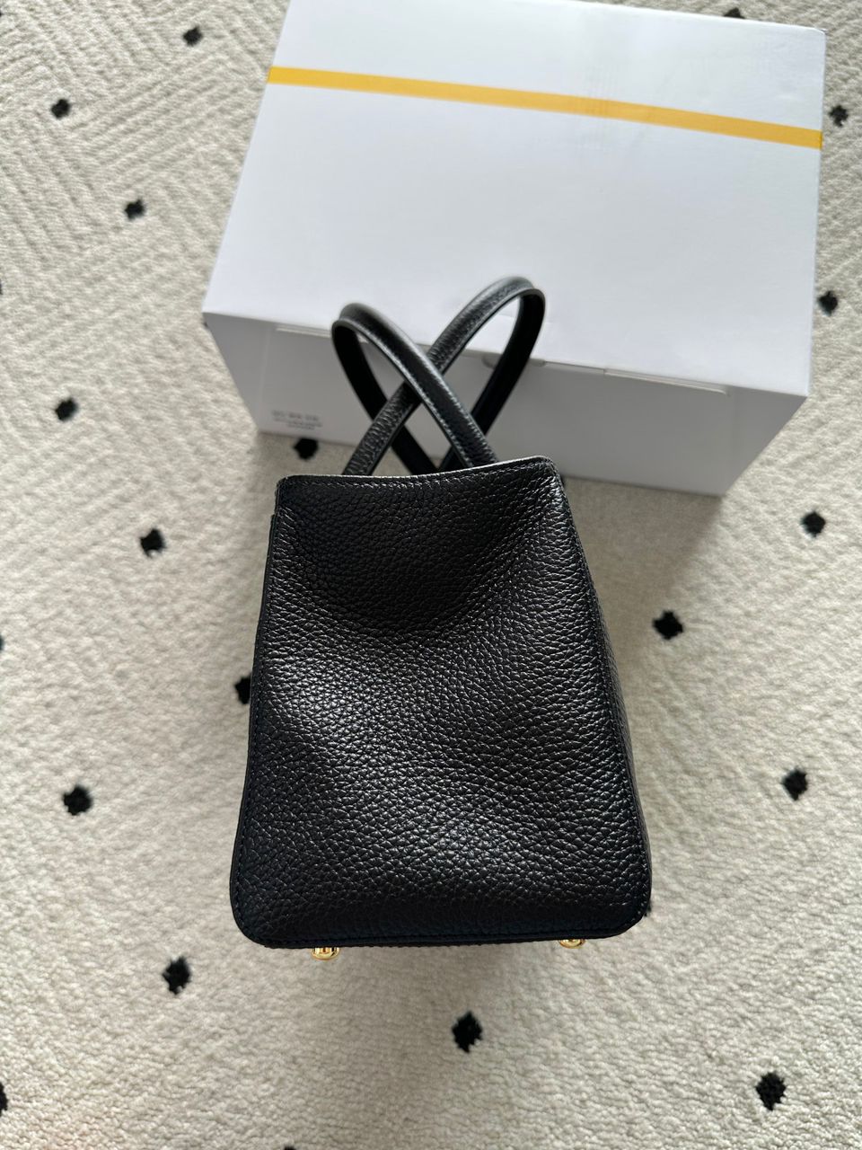Chanel Executive Cerf Tote All Black Leather Gold Hardware .