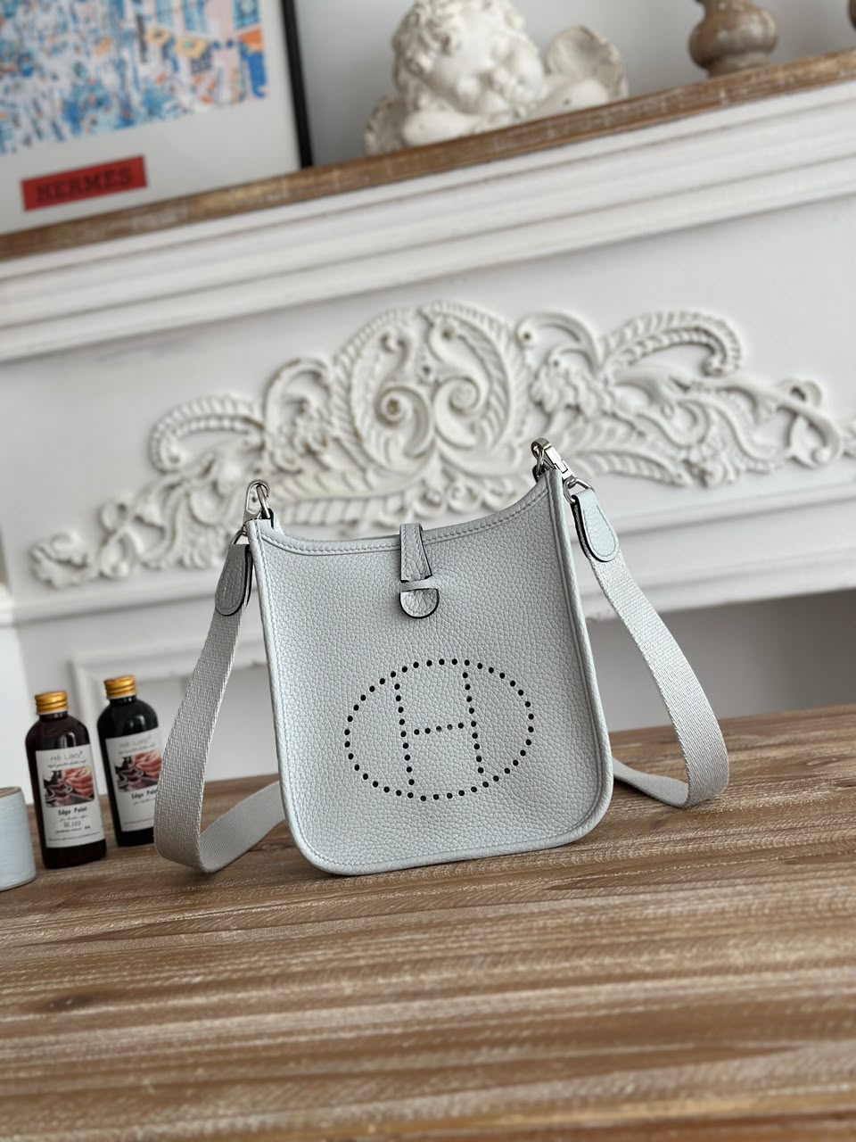 Bolsa Hermes Evelyne white