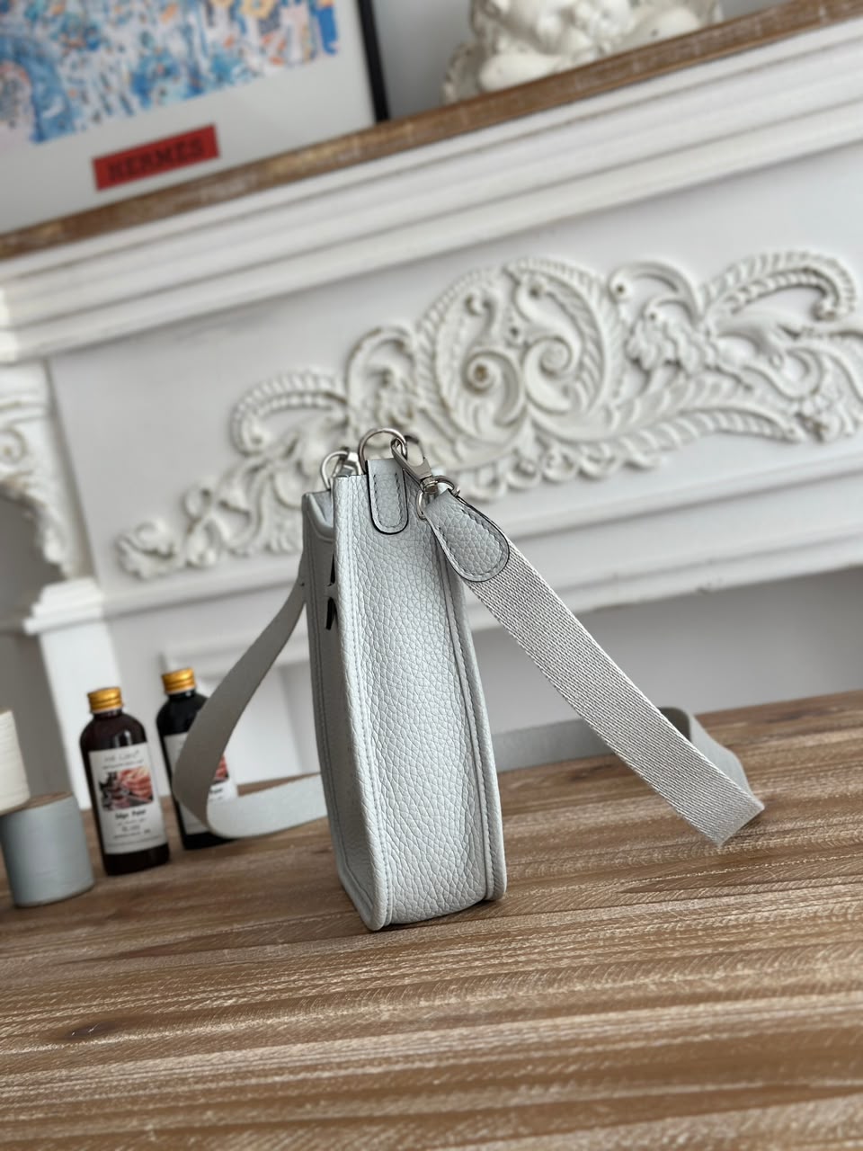 Bolsa Hermes Evelyne white
