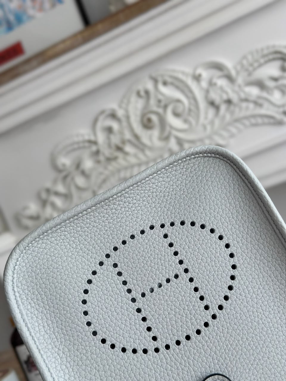 Bolsa Hermes Evelyne white