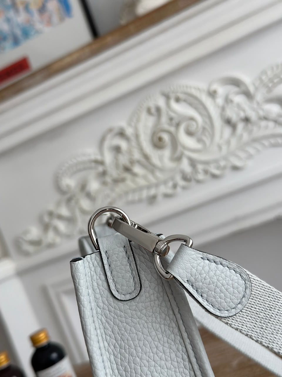 Bolsa Hermes Evelyne white
