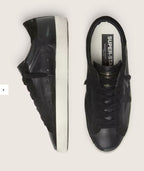 Golden Goose Super-Star em napa Preto estrela Preta .