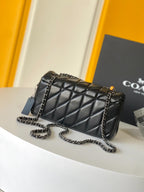 Coach Tabby 20 Shoulder Black Ferragens.