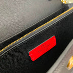 Valentino Garavani VLogo Signature Black and Golden Hardware .
