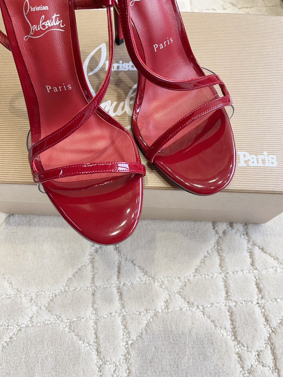 Christian Louboutin Rosalie red .