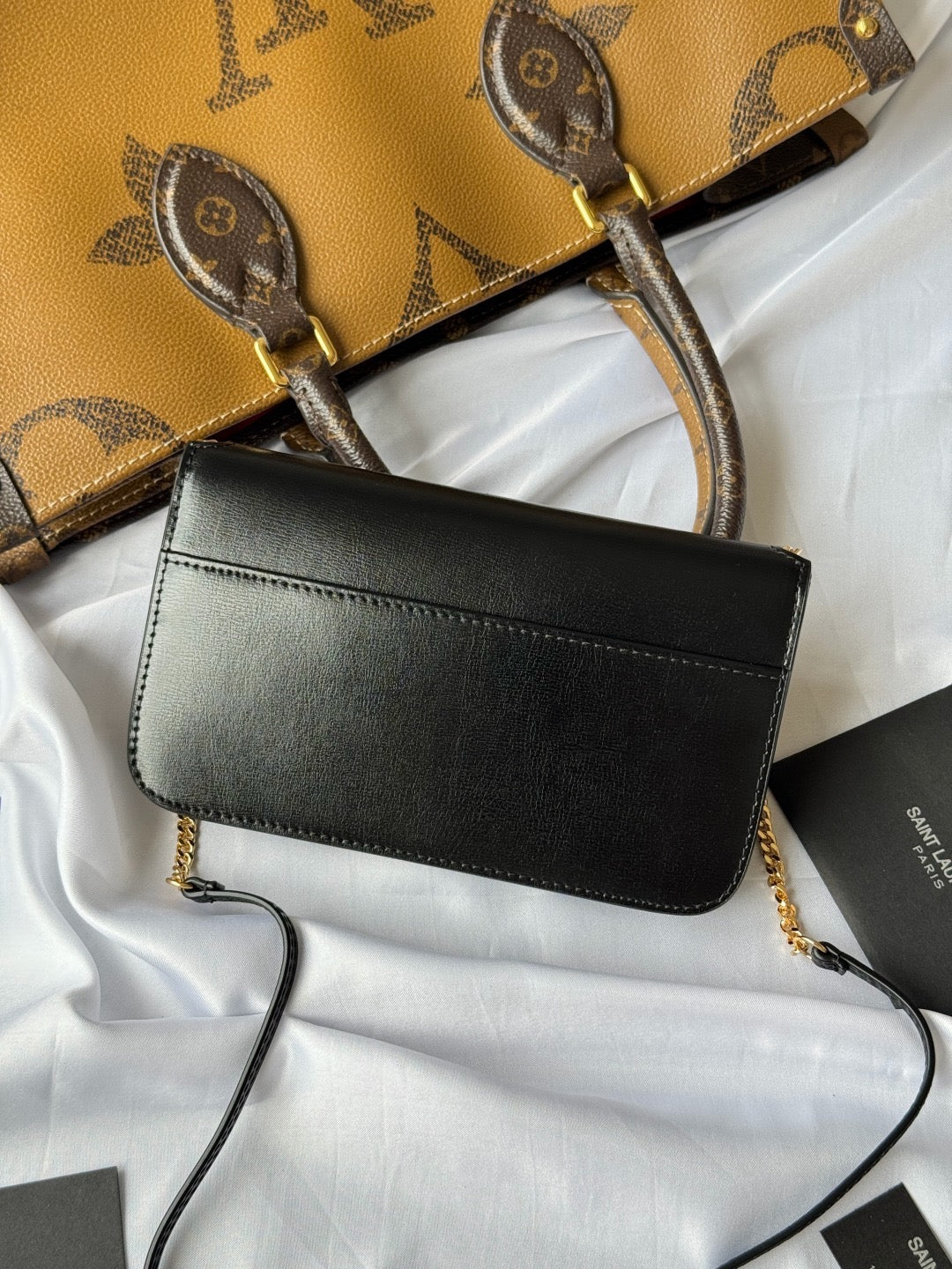 Yves Saint Laurent Cassandre Phone Holder Black