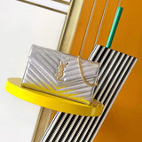 Saint Laurent Shoulder Bag Silver .