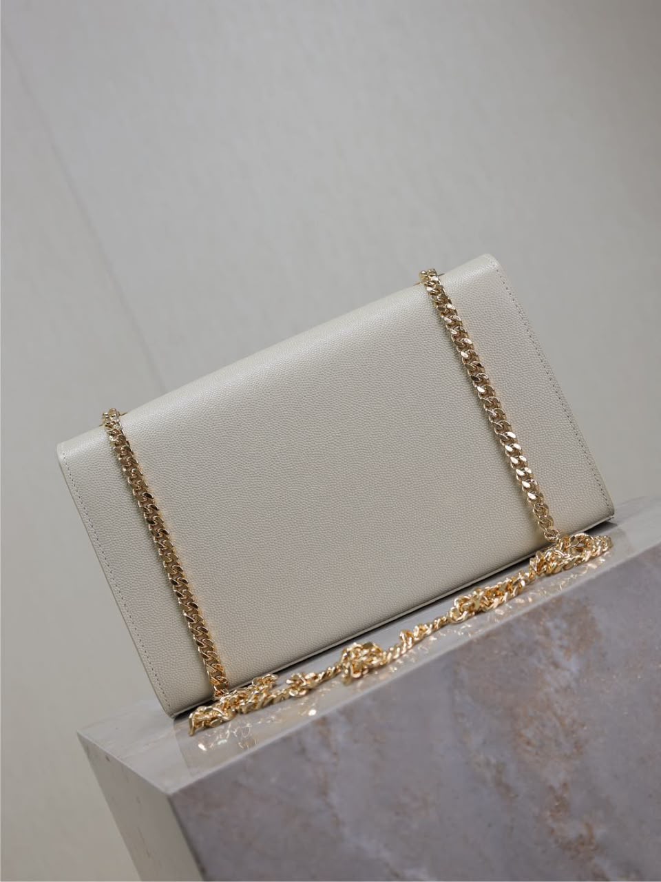 Saint Laurent Kate Chain Bag White
