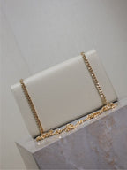 Saint Laurent Kate Chain Bag White