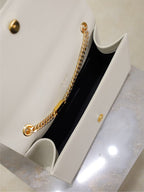 Saint Laurent Kate Chain Bag White