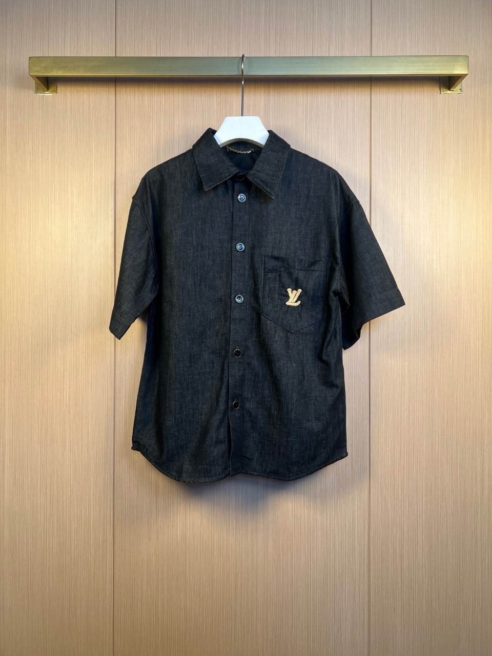 Camiseta LV Short-Sleeved Denim Shirt