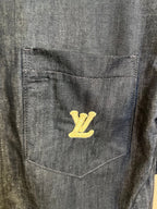 Camiseta LV Short-Sleeved Denim Shirt