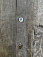 Camiseta LV Short-Sleeved Denim Shirt