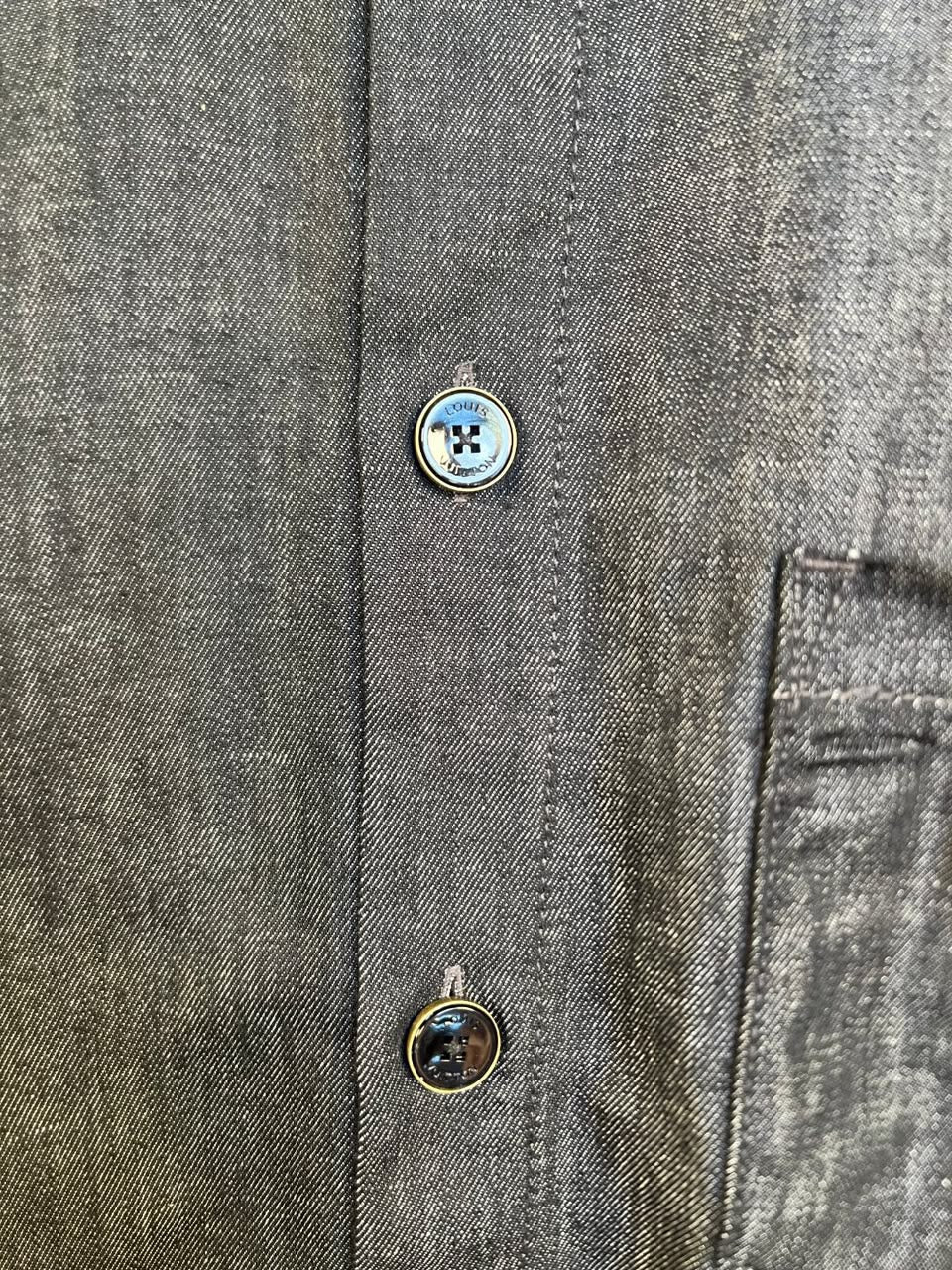 Camiseta LV Short-Sleeved Denim Shirt