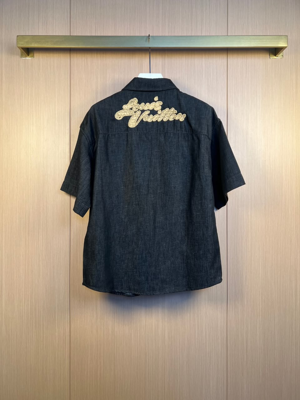 Camiseta LV Short-Sleeved Denim Shirt