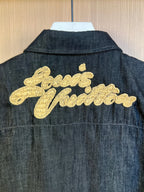 Camiseta LV Short-Sleeved Denim Shirt