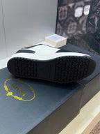 Prada Downtown Low Top Sneakers Leather White Black black logo.