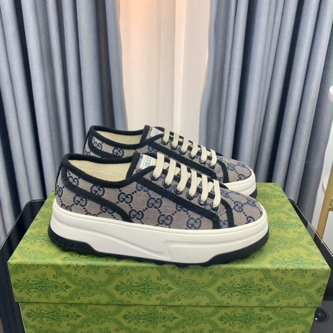 Gucci Tênis de canvas GG 1977 Platform