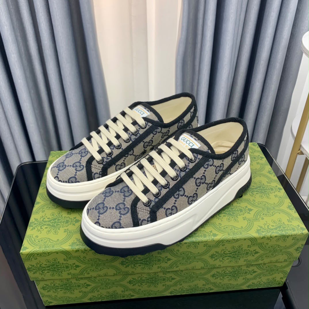 Gucci Tênis de canvas GG 1977 Platform