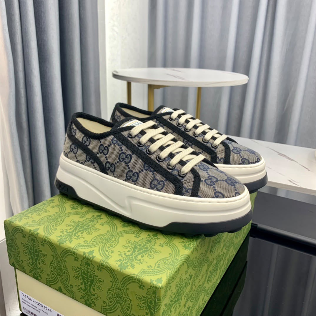Gucci Tênis de canvas GG 1977 Platform