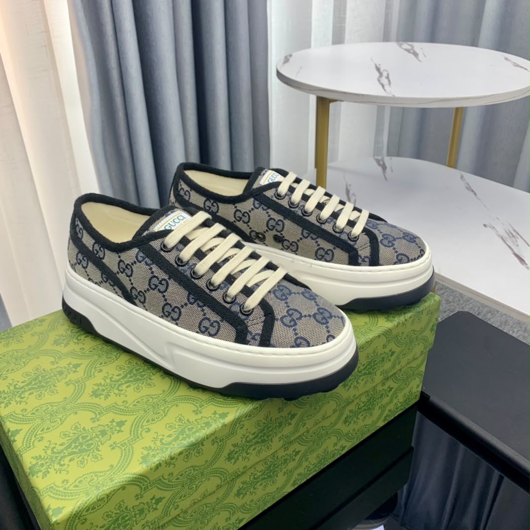 Gucci Tênis de canvas GG 1977 Platform