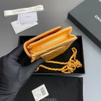 Bolsa Chanel CC Woc Lambskin Golden .