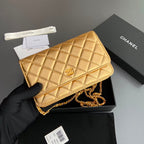 Bolsa Chanel CC Woc Lambskin Golden .