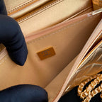 Bolsa Chanel CC Woc Lambskin Golden .