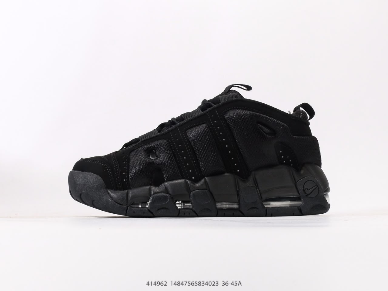 Nike Air More Uptempo triple black.