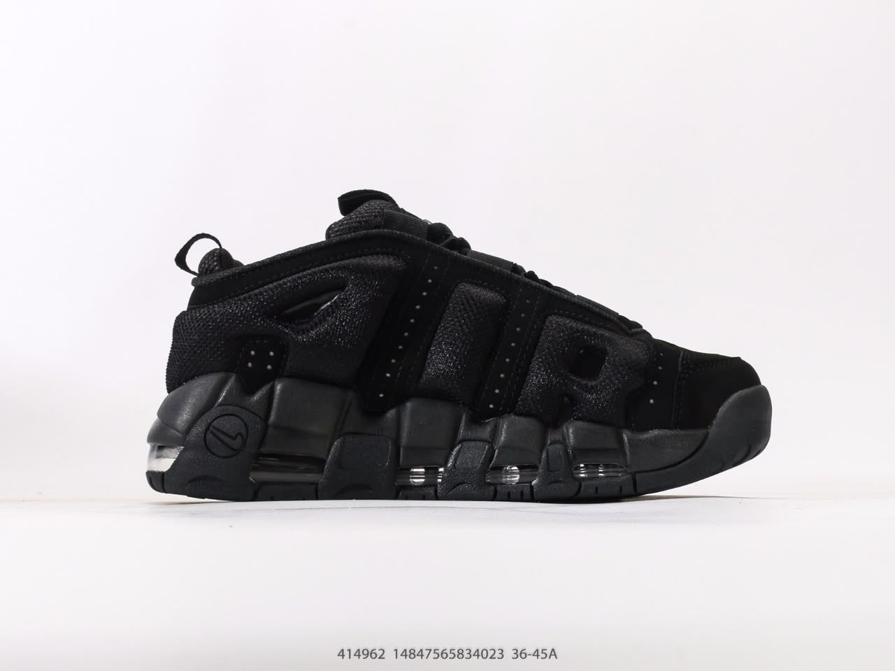 Nike Air More Uptempo triple black.