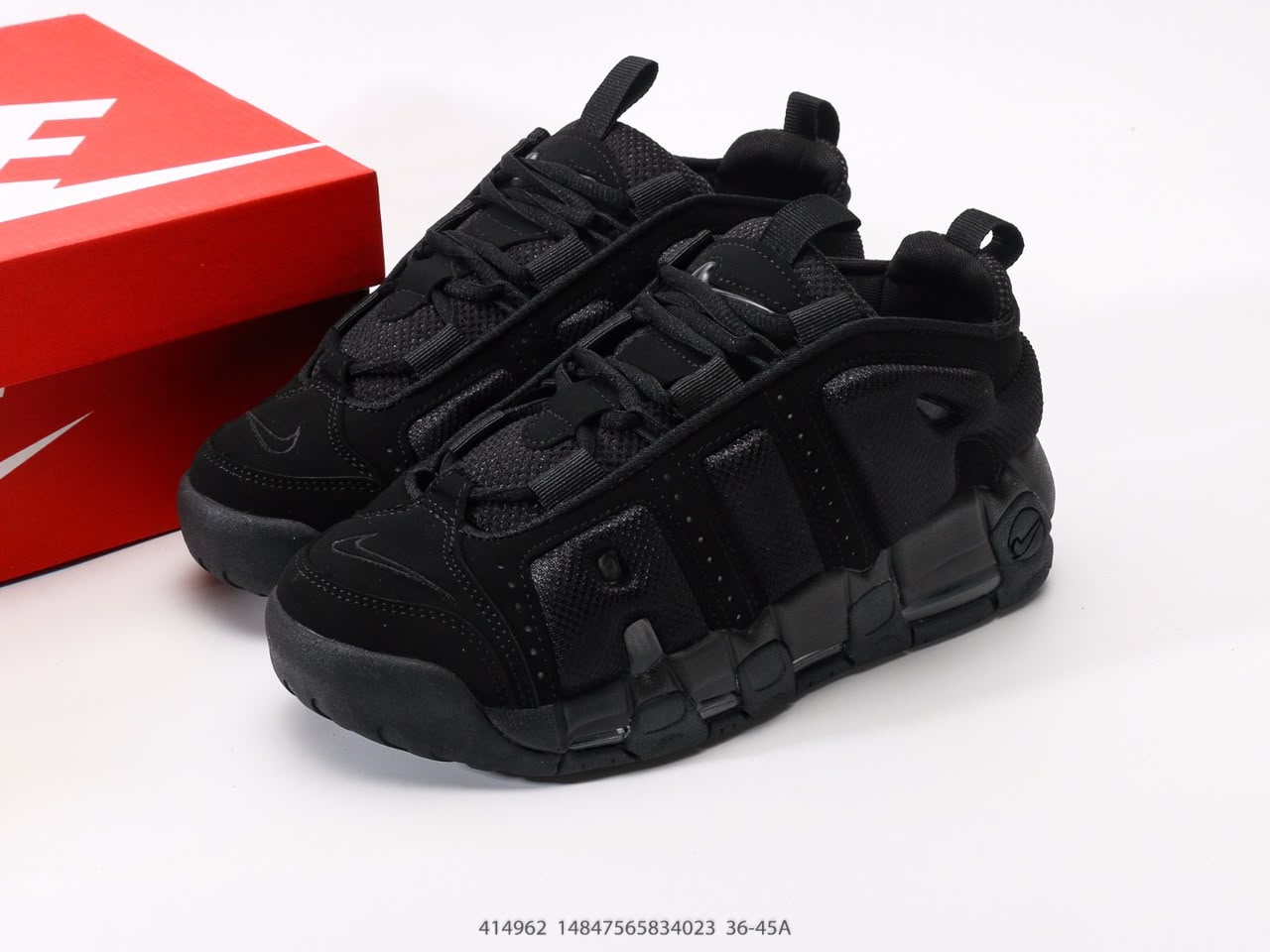 Nike Air More Uptempo triple black.