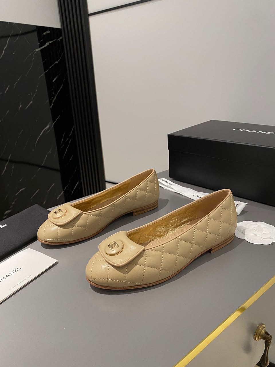 Sapatilha Chanel Quilted Ballet Flat