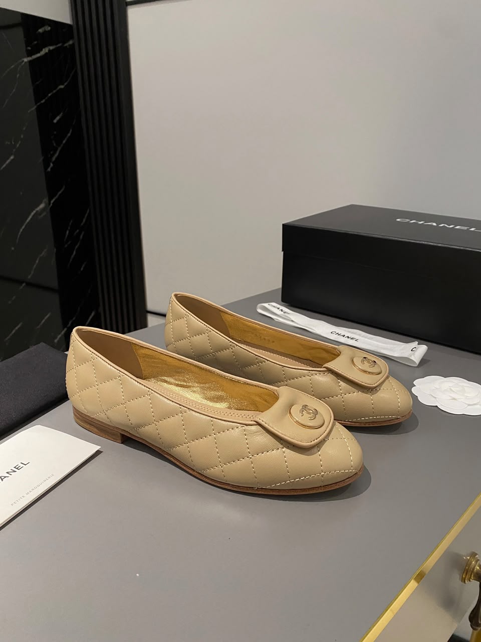 Sapatilha Chanel Quilted Ballet Flat