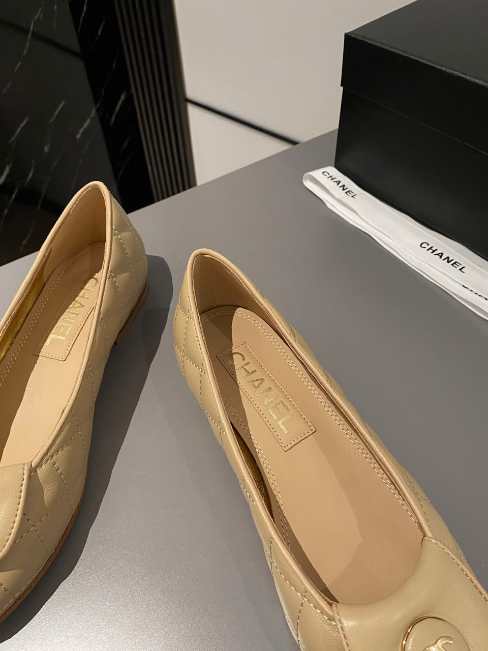 Sapatilha Chanel Quilted Ballet Flat