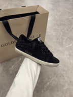 Golden Goose Golden Star Black Com Cristais