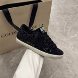 Golden Goose Golden Star Black Com Cristais