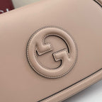 Gucci Blondie Medium Top Handle Bag Rose Tan .