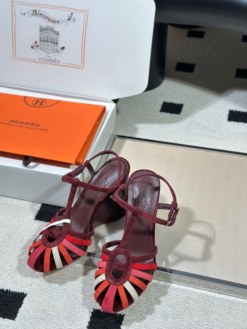 Noa 95 da Hermès Multicolore Rouge H .